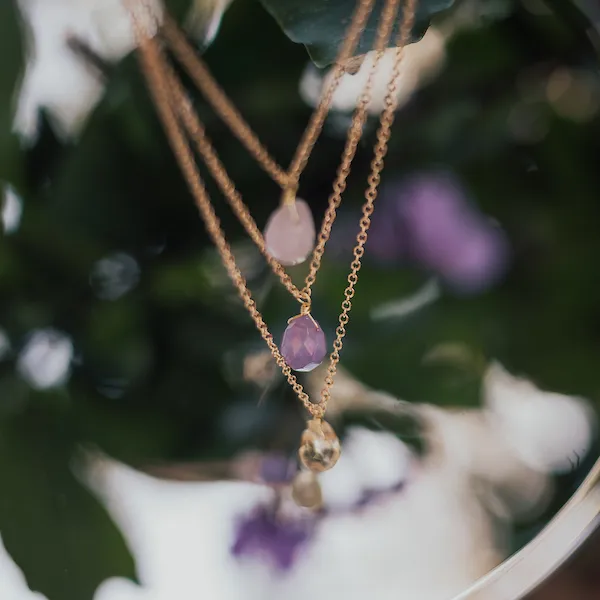 Patricia Locke Jewelry: Zelda Necklace in Water Lily - Helen Winnemore's
