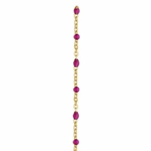 Gold Filled Permanent Jewellery - Candy Fuchsia