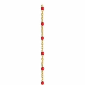 Gold Filled Permanent Jewellery - Candy Red