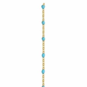 Gold Filled Permanent Jewellery - Candy Turquoise