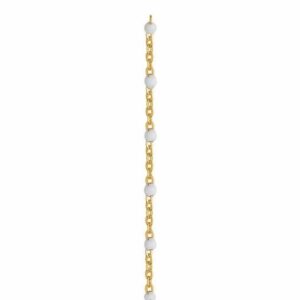 Gold Filled Permanent Jewellery - Candy White