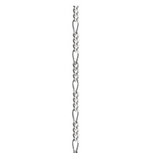 Sterling Silver Permanent Jewellery - Figaro 1 + 3
