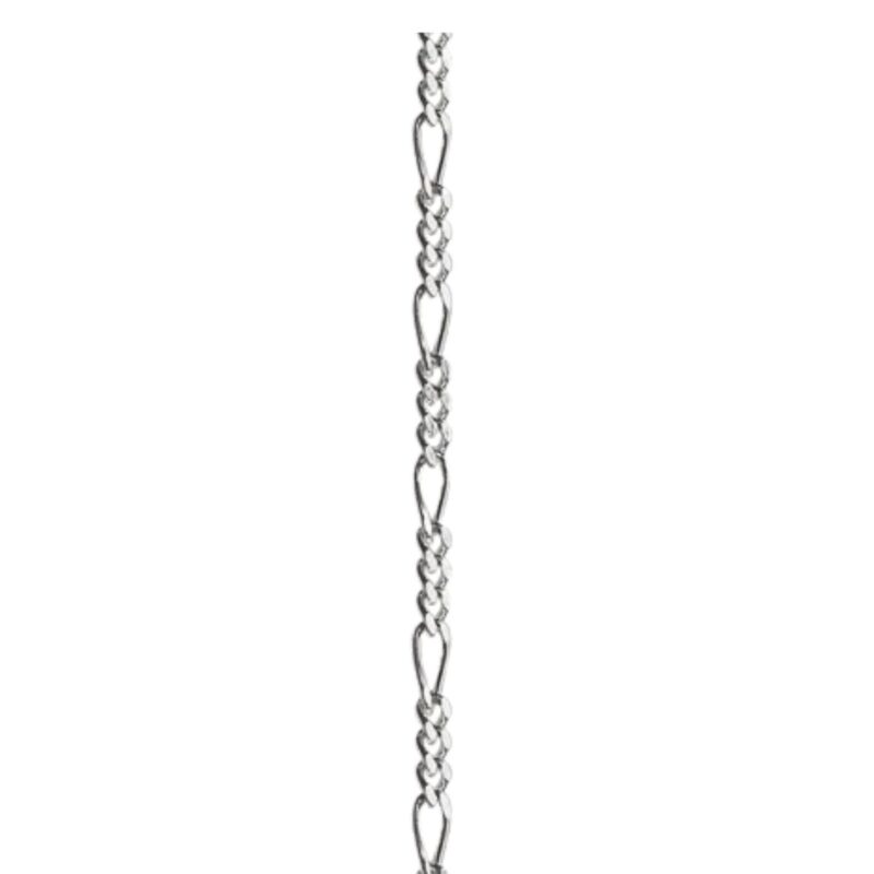 Sterling Silver Permanent Jewellery - Figaro 1 + 3