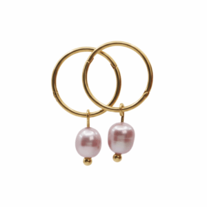 Gratitude Sleepers - Gold 9K — pearl earrings — in 9ct gold — Serendipity Jewelry