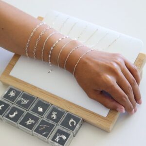 Sterling Silver Permanent Jewellery — handcrafted permanent jewellery chain — in sterling silver — Serendipity Jewelry