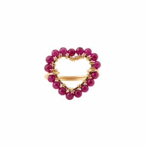 Praga Ring — ruby ring — in gold filled — Serendipity Jewelry