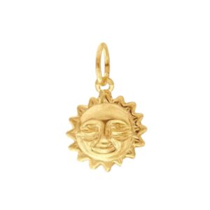 Gold Filled Sun Charm – Radiant by Serendipity — handcrafted permanent jewellery chain — Serendipity Jewelry