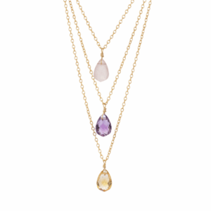 Water Lily Necklace — amethyst necklace — Serendipity Jewelry