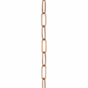 Rose Gold Paper Clip Chain – Permanent Jewellery — handcrafted permanent jewellery chain — Serendipity Jewelry