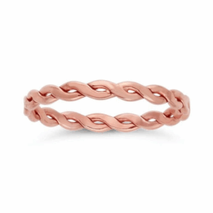 Rose Link Ring - 14k Rose Gold — handcrafted ring — in 14k rose gold — Serendipity Jewelry