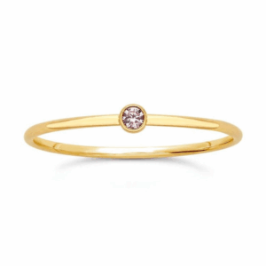 Soft Blush Ring - Gold Filled — cubic zirconia ring — in gold filled — Serendipity Jewelry