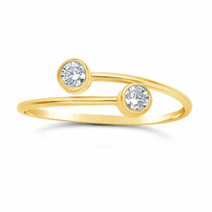Stellar Duo Ring - Gold Filled — handcrafted ring — in gold filled — Serendipity Jewelry