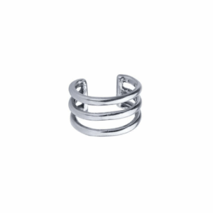 Triple Hug Ear Cuff - Sterling Silver — handcrafted ear cuff — in sterling silver — Serendipity Jewelry