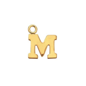 Gold Filled - Letter M Charm — Serendipity Jewelry
