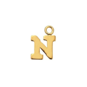 Gold Filled - Letter N Charm — Serendipity Jewelry