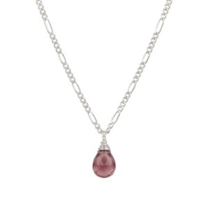 Heart Glow Necklace — handcrafted necklace — in sterling silver — Serendipity Jewelry