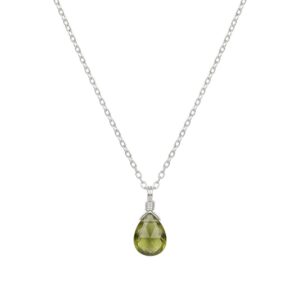 Prosperity Drop Necklace — handcrafted necklace — in sterling silver — Serendipity Jewelry