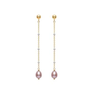 Silk Drop Earrings — pearl earrings — in gold filled — Serendipity Jewelry