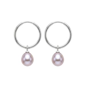 Velvet Stones Earrings — pearl earrings — in sterling silver — Serendipity Jewelry