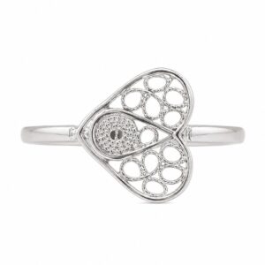 Silver - Whispering Heart Ring