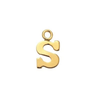 Gold Filled - Letter S Charm — Serendipity Jewelry