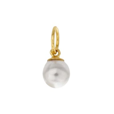 Gold Filled Pearl Charm – Classic Elegance by Serendipity — handcrafted permanent jewellery chain — Serendipity Jewelry